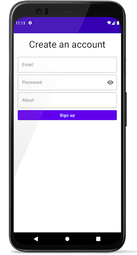 Android application Friends screenshort