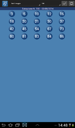 Estrazioni del 10 e Lotto 5 Screen 3