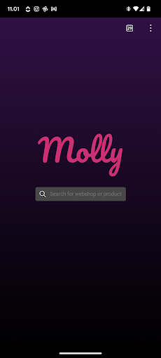 Android application Molly Shopping Assistant screenshort