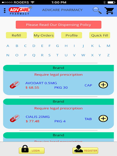 Android application ADV-Care Pharmacy-RX Services screenshort