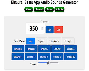 Binaural Beats Audio Generator