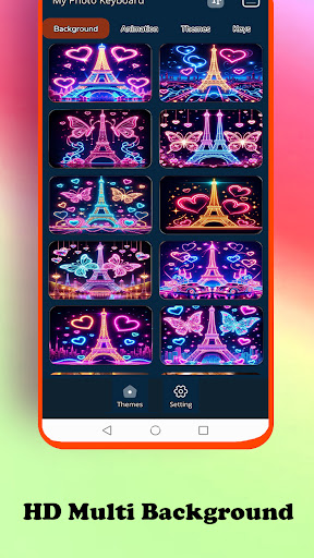Paris Eiffel Tower keyboard Screen 2