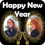 New Year Dual Photo Frame icon