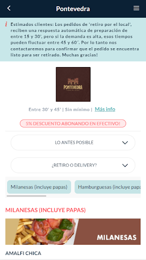 Android application PONTEVEDRA screenshort