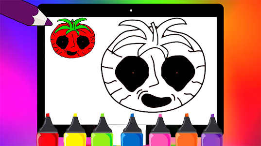 Mr Tomatos Coloring Game