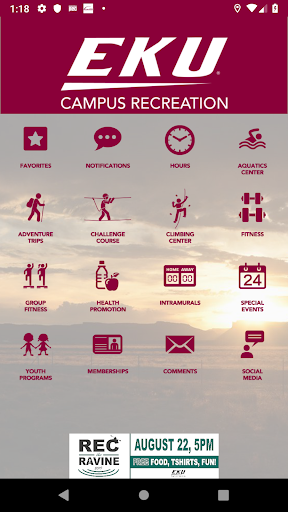 Android application EKU Campus Rec screenshort