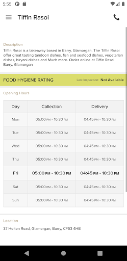 Tiffin Rasoi Barry Screen 3