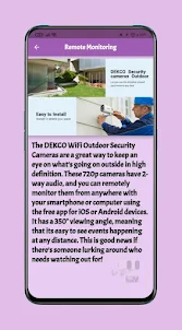 dekco security camera guide