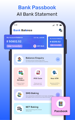 Android application Bank Balance Check & Passbook screenshort