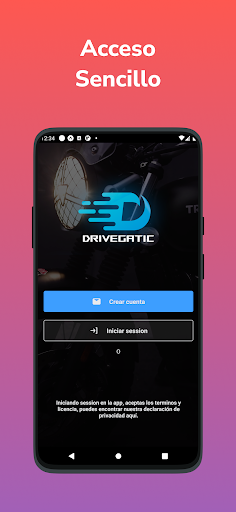 Android application Drivegatic screenshort