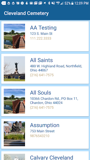 Cleveland Catholic Cemeteries Screen 3