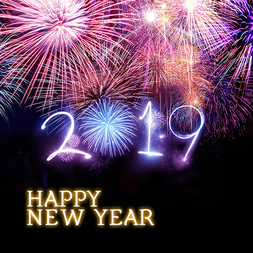 Happy NewYear 2019 Theme logo