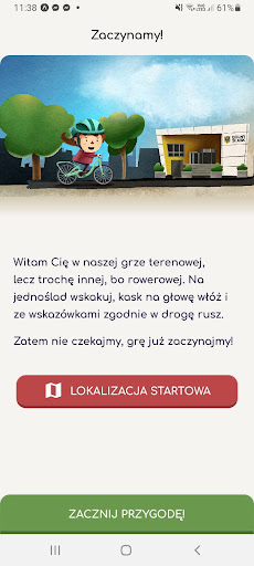 Android application Znajdź Swoją Trasę screenshort