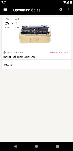 Android application Gregory Hake Auctions LLC screenshort