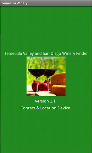 Android application Temecula Winery Finder: Tablet screenshort