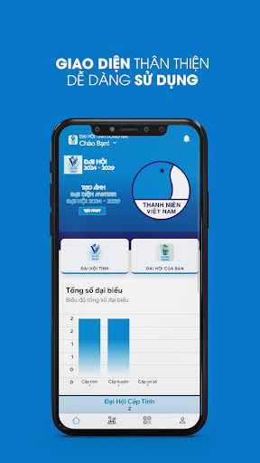 Android application Đại Hội Hội LHTN 2024-2029 screenshort