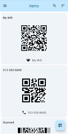 Android application CardKeeper screenshort