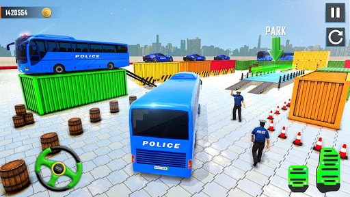 Police Bus Parking Game 3D - Police Bus Games 2019  screenshots 1