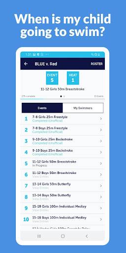Android application SwimminglyFan screenshort