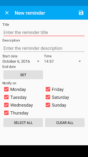 Blood Pressure Diary Screenshot