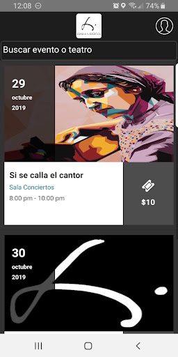 Android application Casa de la Música screenshort