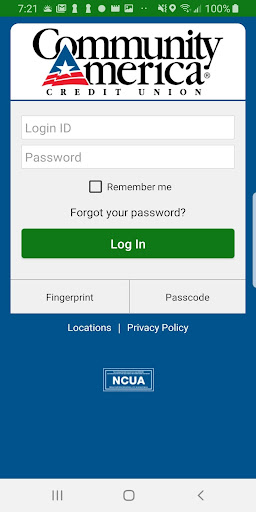Android application CommunityAmerica Business screenshort