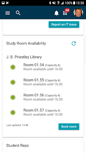 University of Bradford Portal Screen 3