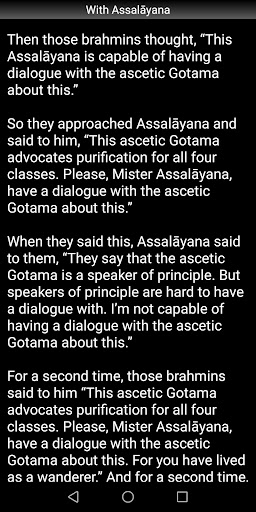 With Assalayana Sutta Screen 3