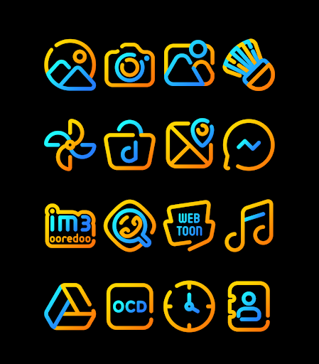 Screenshot of Nuclear - Lines Icon Pack
