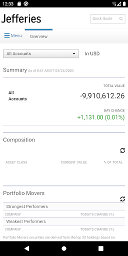 Jefferies Wealth Management Screenshot 1 - AppWisp.com