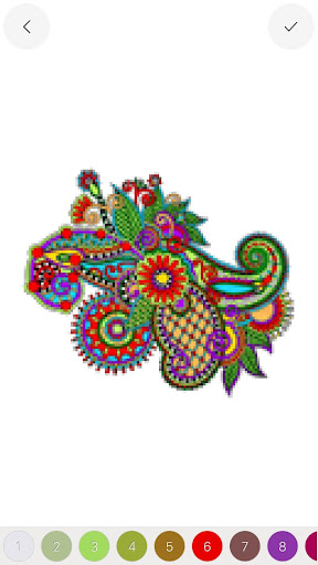 Sandbox Mandala Coloring Book Color By Number page