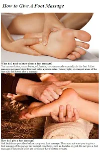 How to Give a Foot Massage