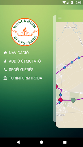 Android application Wenckheim kerékpárút screenshort