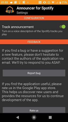 Announcer for Spotify