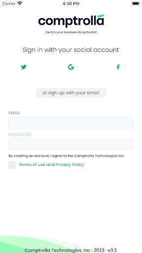 Android application HireHub screenshort