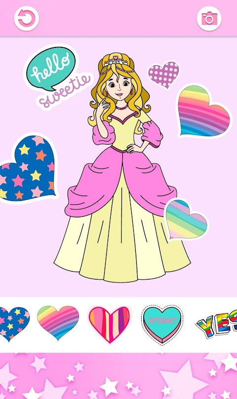 Princess Girls Coloring Bookのおすすめ画像4