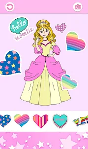 Princess Girls Coloring Book