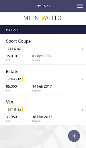 Android application My Car Data screenshort