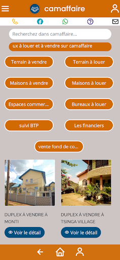 Android application Camaffaire screenshort