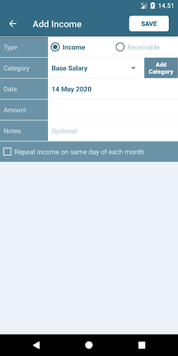 Wallet - Income and Expense