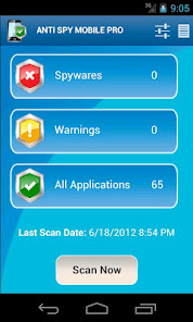 Screenshot 1 Anti Spy Mobile PRO android