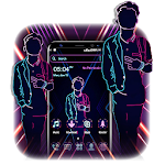 Cover Image of Download Neon Man Launcher Theme 1.0.1 APK