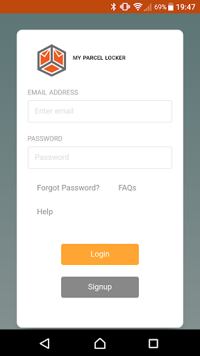My Parcel Locker Screen 2