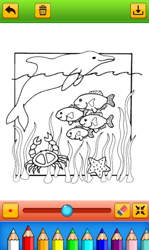 coloring beautiful scenery Screen 2