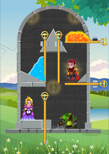 Android application Hero Rescue: Pin Pull Game screenshort