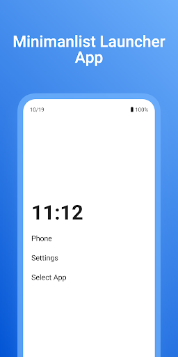 Android application Humble - Minimalist Launcher screenshort