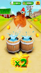 Crazy Chicken Runner Games 3D