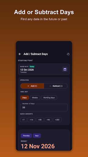 DayCalc screenshot