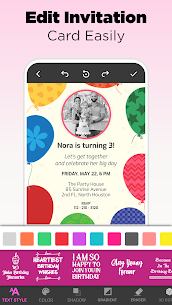 Invitation Maker Card Design v10.9 MOD APK (Premium/Unlocked) Free For Android 6
