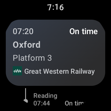 Android application Live Trains - UK train times screenshort